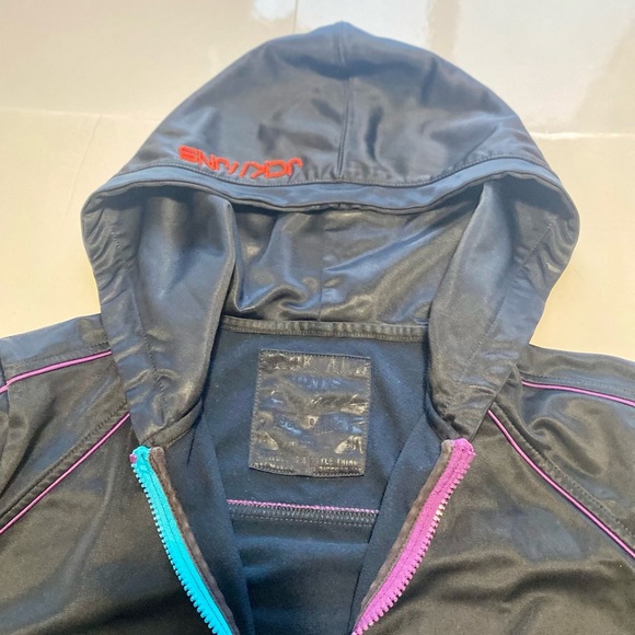 Spyder Black Jacket with Pink and Purple Accents - Picture 3 of 4